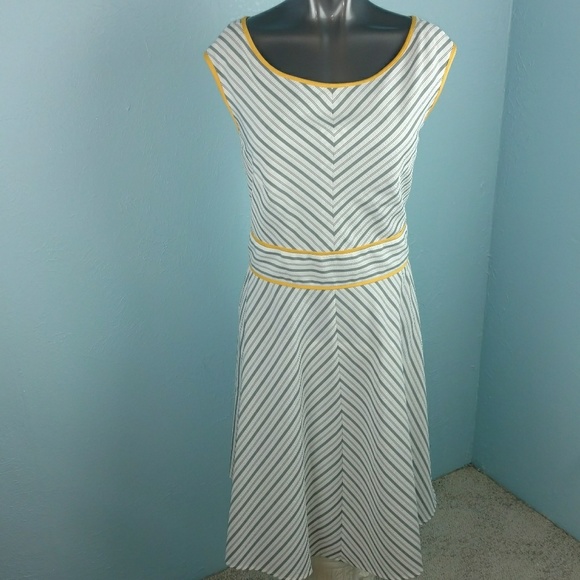 London Style Collection Dresses & Skirts - London Style Collection striped fit & flare dress